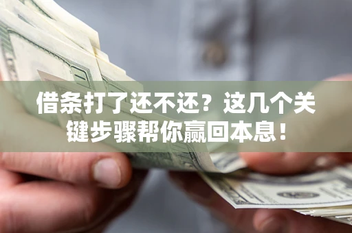 济南借条打了还不还？这几个关键步骤帮你赢回本息！
