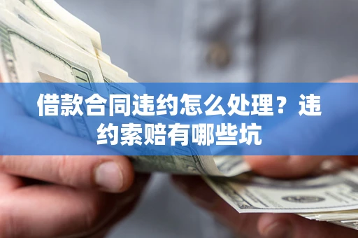 济南借款合同违约怎么处理？违约索赔有哪些坑