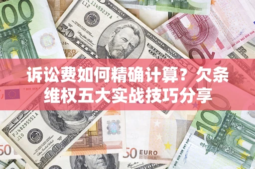 济南诉讼费如何精确计算？欠条维权五大实战技巧分享