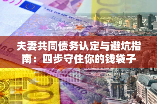 济南夫妻共同债务认定与避坑指南：四步守住你的钱袋子