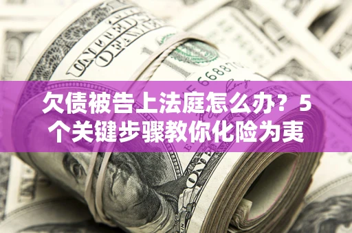 济南欠债被告上法庭怎么办？5个关键步骤教你化险为夷